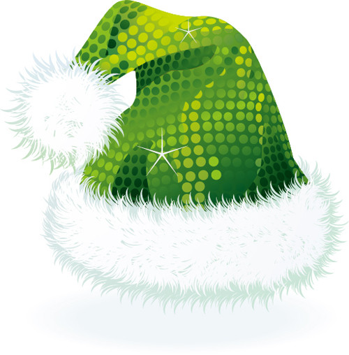 Vector 2016 christmas hat material set 04  