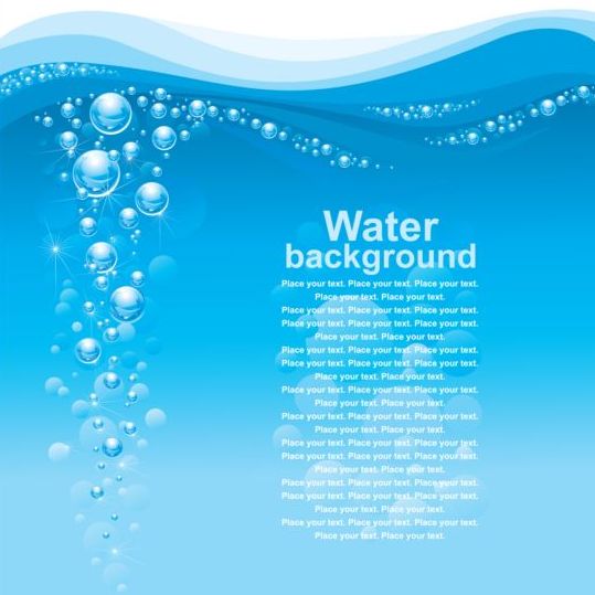 Wasser abstrakte Hintergrund-Vektoren 02  
