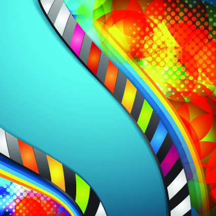 Vector background with film elements 04  