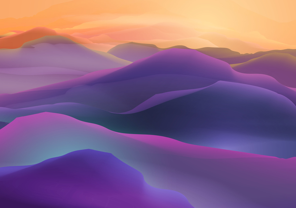 mountain sunrise landscape nature background vector 05  