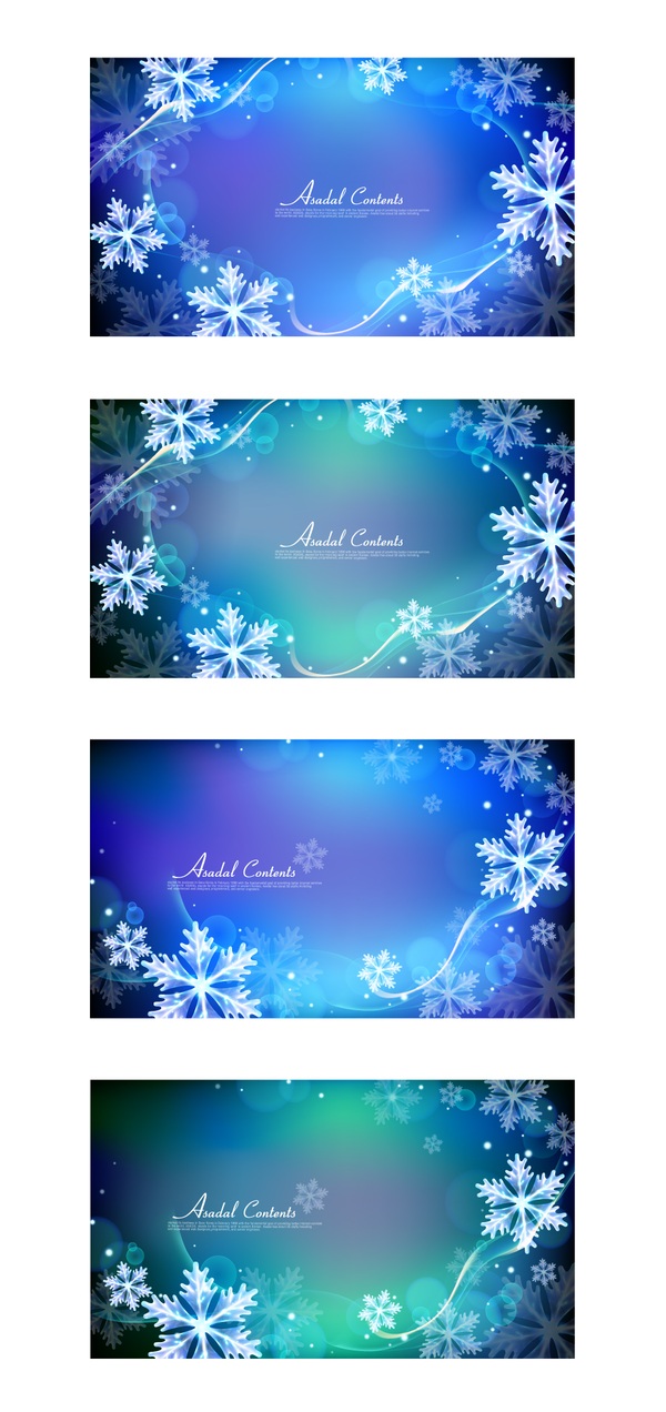 Snowflake background vector  