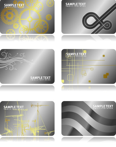 Metal business card template  