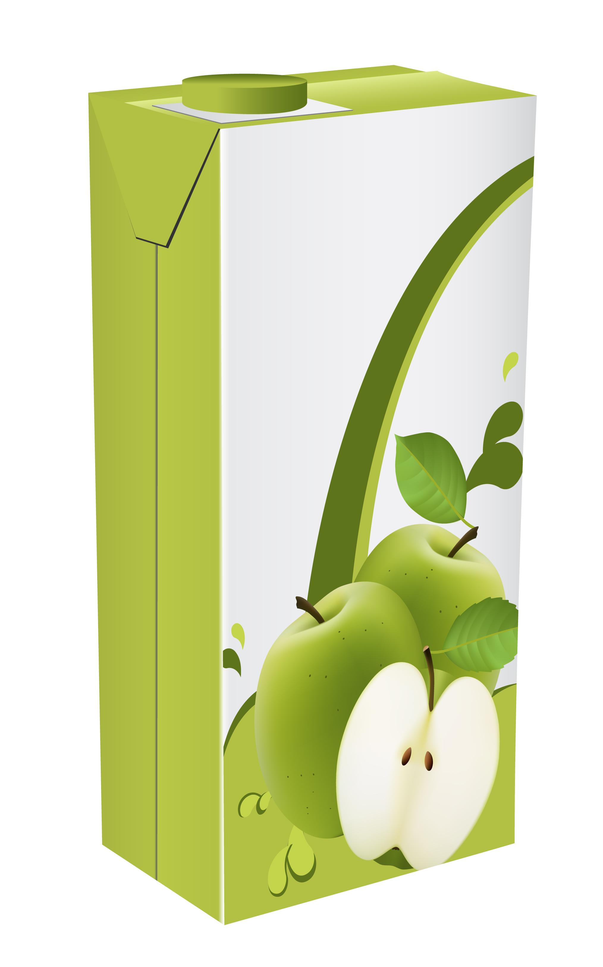 Apple juice drinks package design vector 01  