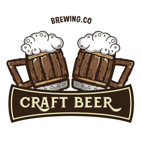 Beer label design template vector  