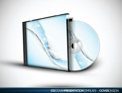 Set of Box DVD disc and DVD cover vector 05  