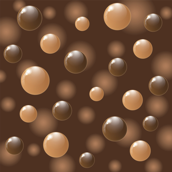 Chocolate ball pattern vector 05  