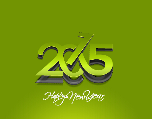 Creative 2015 new year background material set 02  