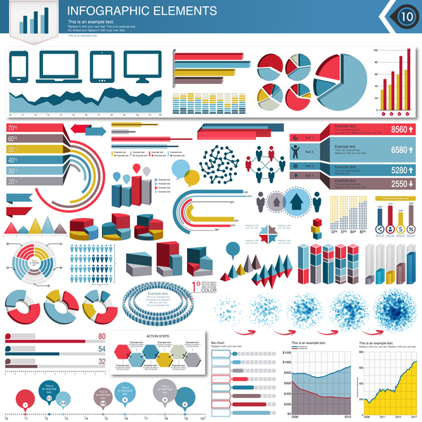Detailed infographic elements template vector 04  