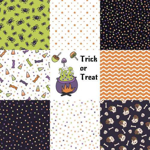 Halloween pattern vector seamless material 05  