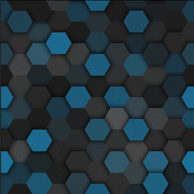 Hexagon layered seamless pattern vector material 05  