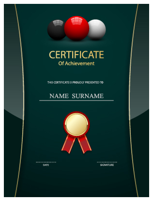 Honor certificate creative design vector 05  