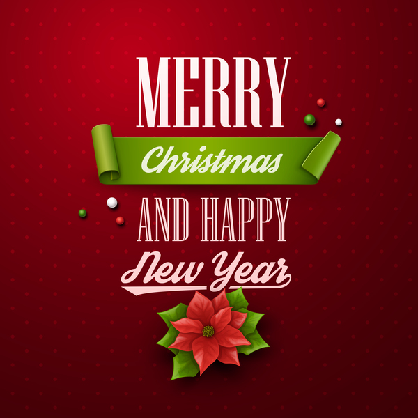 Merry christmas and happy new year background vector 03  