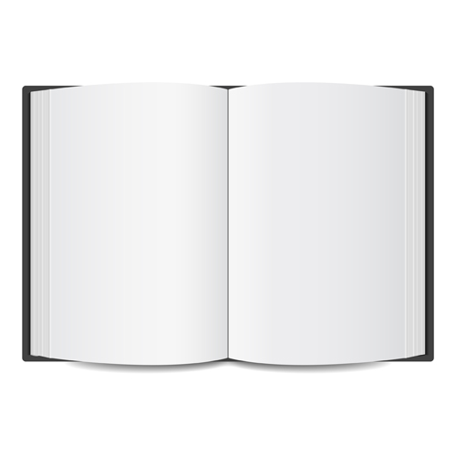 Open book blank design vector 01  