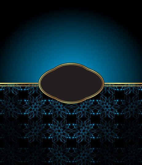 Ornate Dekor-Hintergrund mit Retro-Frame-Vektoren 01  