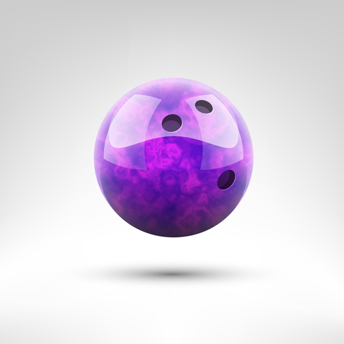 Realistic bowling ball vector design 09  