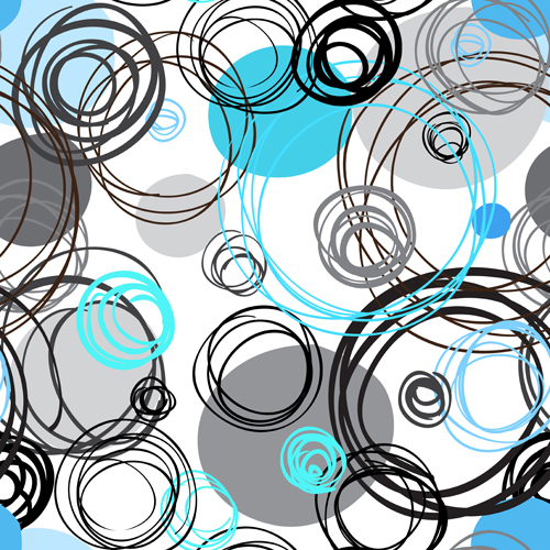 Round lines pattern vector 01  