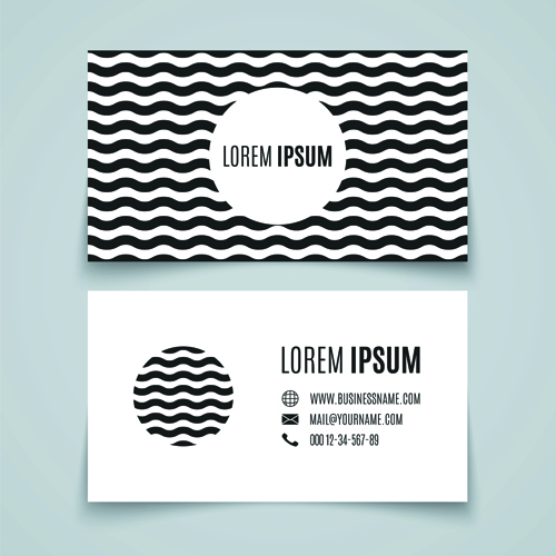 Simple styles business cards vectors 01  