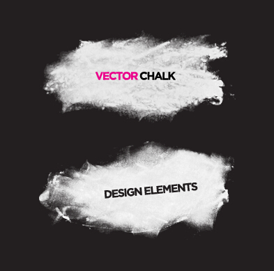 Vector chalk banner material  