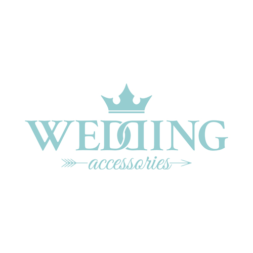 Vintage wedding logo design material 03  