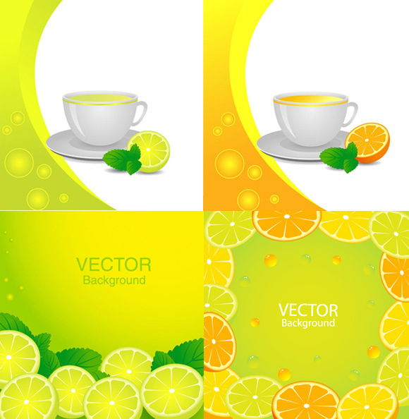 Citrus hybrid background vector  