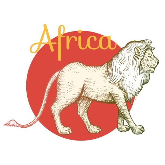 Vecteur africain de Lion  