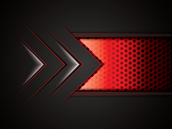 Black with red metal background vectors material 07  