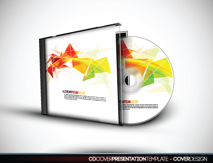 Set of Box DVD disc and DVD cover vector 04  