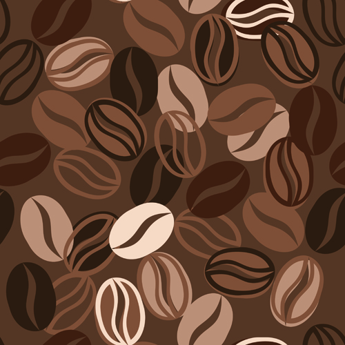 Set of Dark Coffee vector background 03  