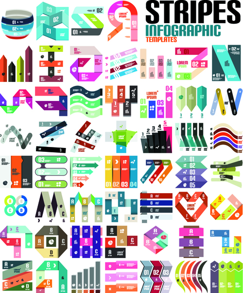 Creative infographic design elements vector material 01  