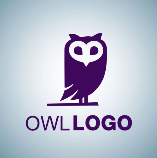 Творческий сова логотип дизайн вектора 07  