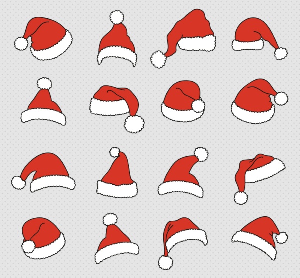 Cute christmas cap design vector  