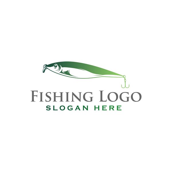 Fishing logo design vector material 04  