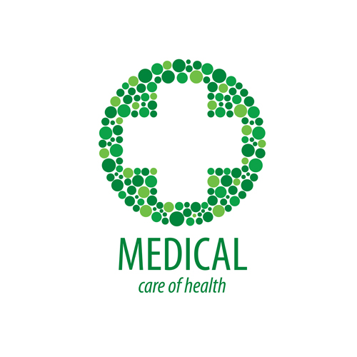 Green medical health logos design vector 08  