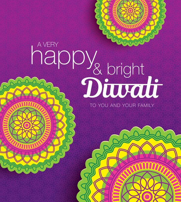 Happy diwali background design vectors 08  