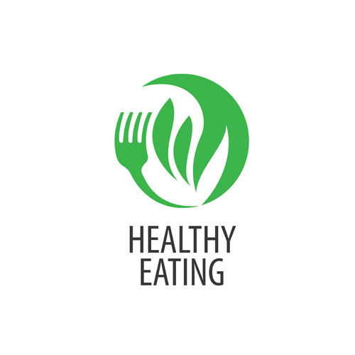 Healthy eating logo design vector set 09  