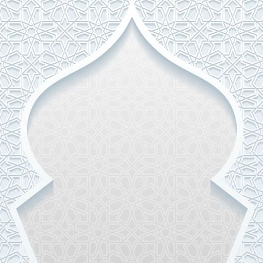 Schéma de la mosquée fond blanc vecteur 15  