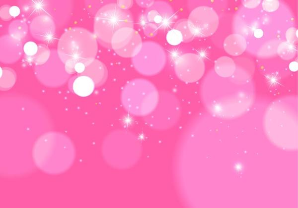 Glänzender rosa bokeh Vektorhintergrund  