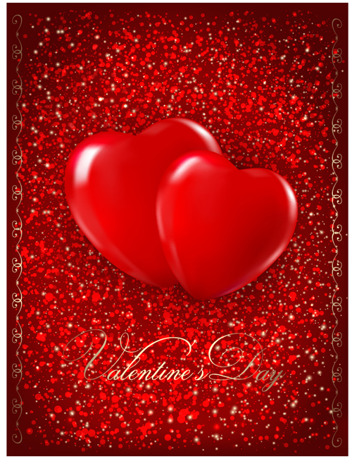 Valentine Day elements vector cards 08  