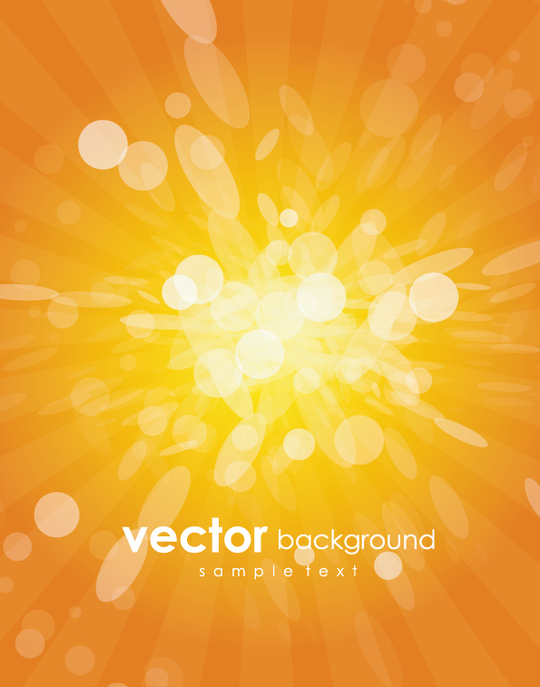 Yellow dynamic halation background vector material  