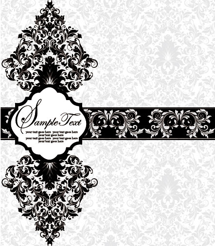 Vector of Exquisite Vintage Floral Borders 01  