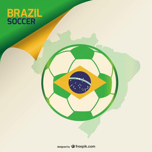 2014 brazil world football tournament vector background 06  