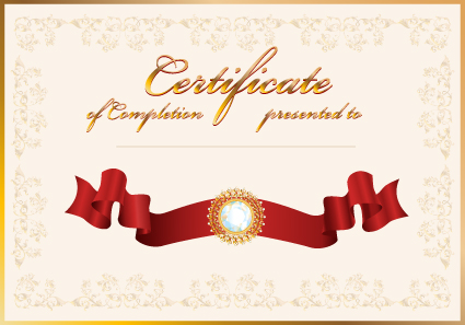 Vector Certificate template design art 01  