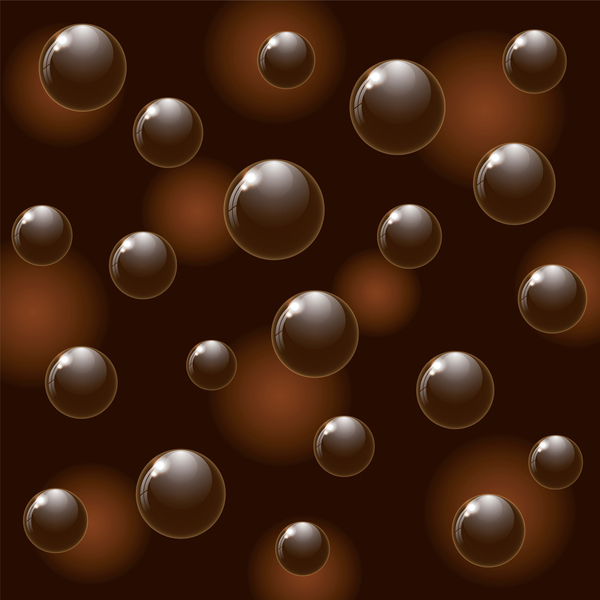Chocolate ball pattern vector 04  