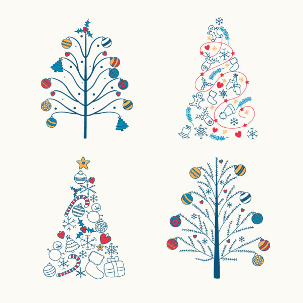 Christmas tree cute design  