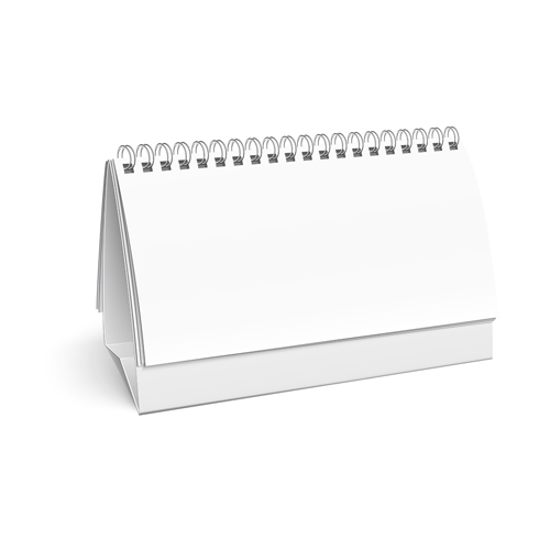 2014 Desk calendar design template vector 04  