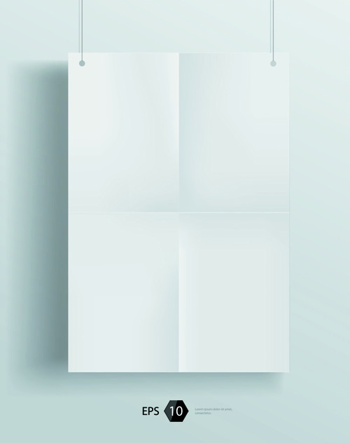 Empty Paper Backgrounds art vector 04  