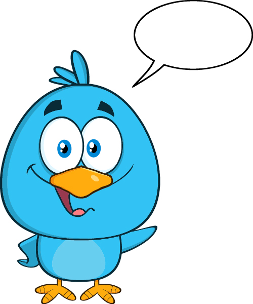 Funny blue bird cartoon vector set 02  