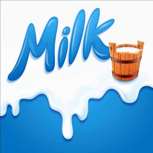 Milk dripping vector backgrounds 01  