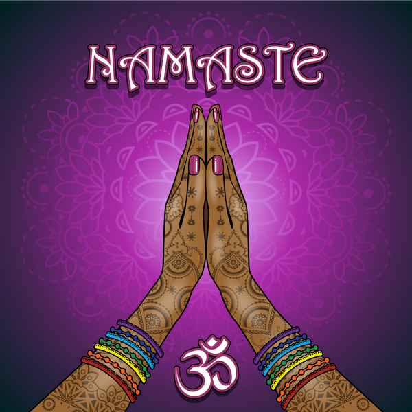 Namaste Stile Vektor-material  
