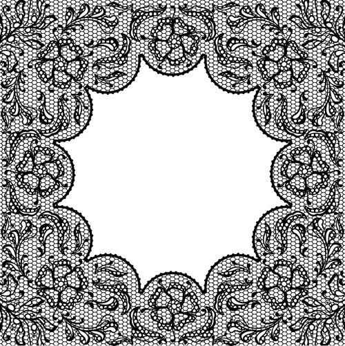 Vector Old lace background art 01  
